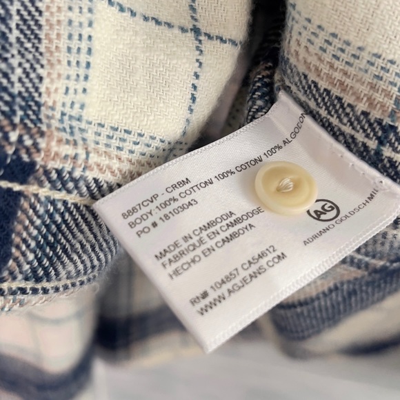 AG Adriano Goldschmied Men’s Colton Flannel Shirt - Picture 6 of 13